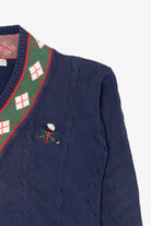 Vintage Navy Blue John Ashford Golf Sweater (1990s)