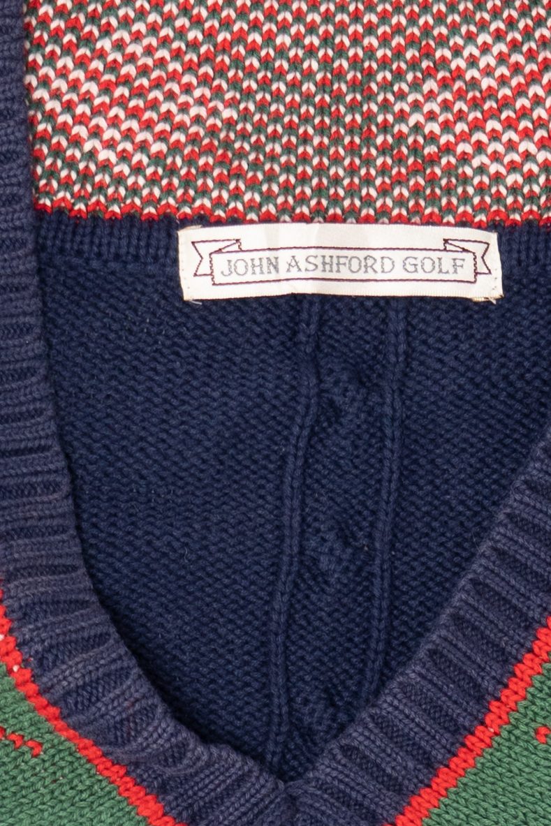 Vintage Navy Blue John Ashford Golf Sweater (1990s)