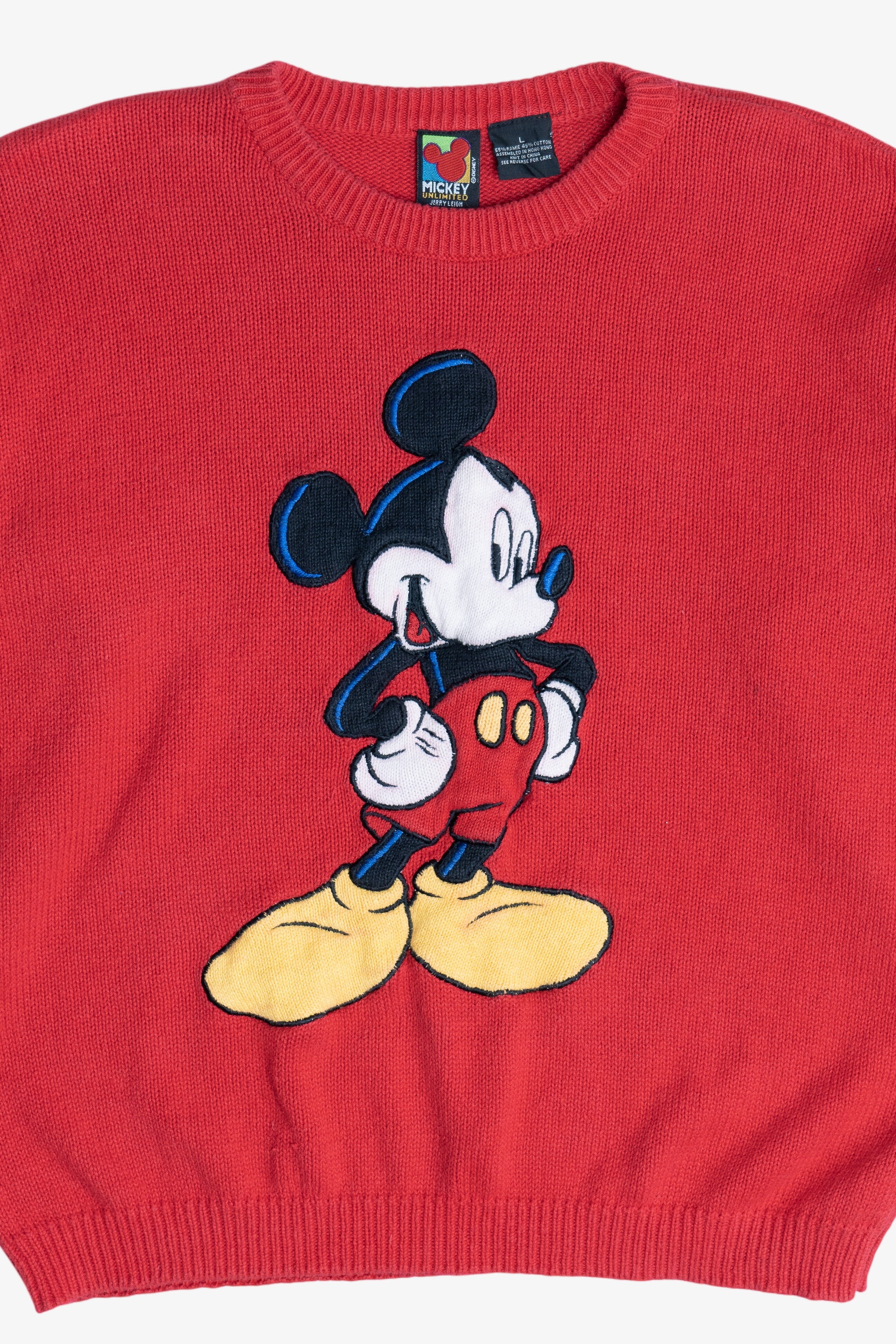 Vintage Mickey Unlimited Mickey Mouse Applique Sweater (1990s)