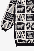 Vintage Scarab San Francisco Embossed Print Long Sweatshirt (1980s)