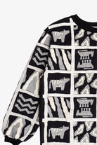 Vintage Scarab San Francisco Embossed Print Long Sweatshirt (1980s)