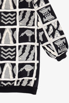 Vintage Scarab San Francisco Embossed Print Long Sweatshirt (1980s)