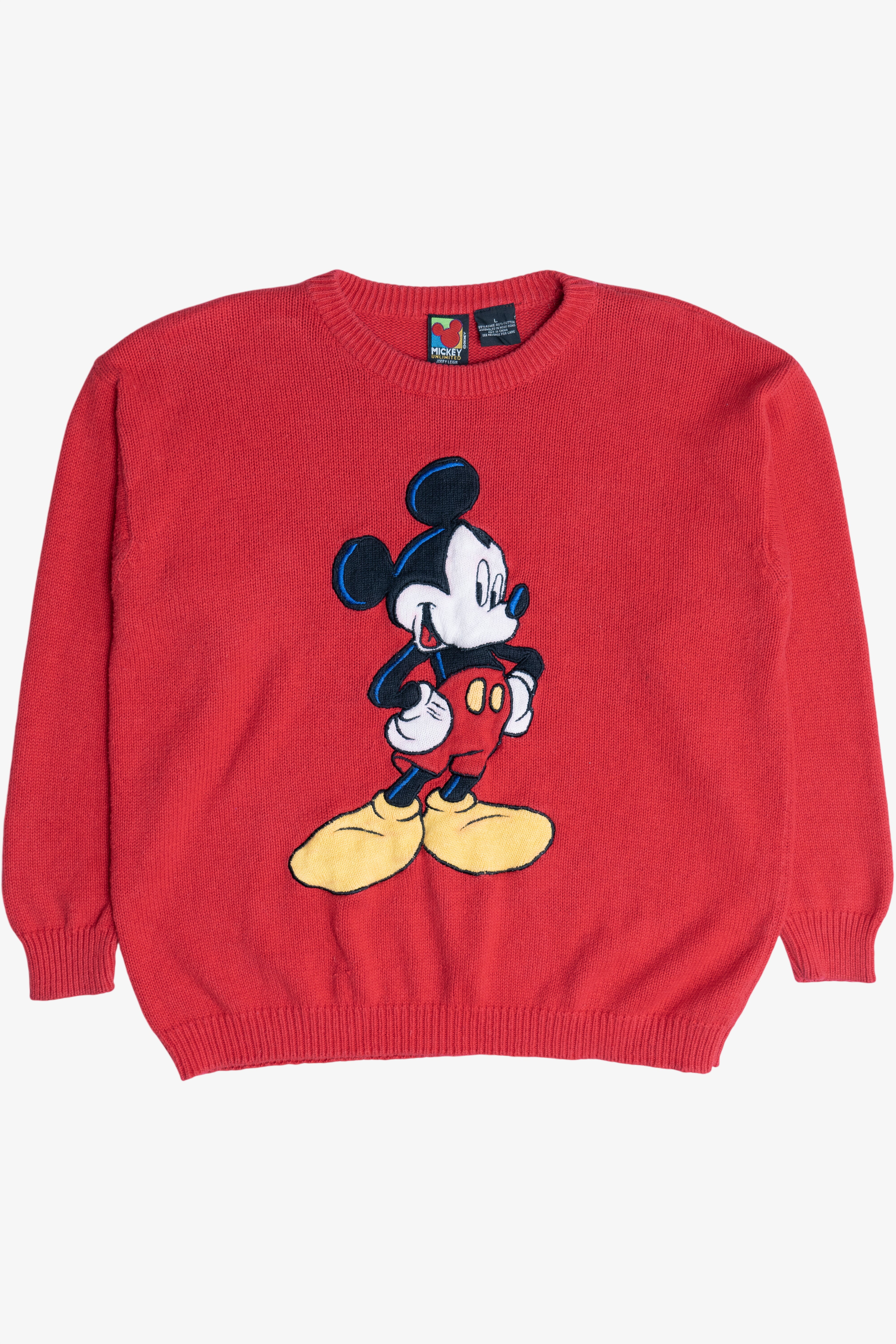 Vintage Mickey Unlimited Mickey Mouse Applique Sweater (1990s)