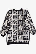 Vintage Scarab San Francisco Embossed Print Long Sweatshirt (1980s)