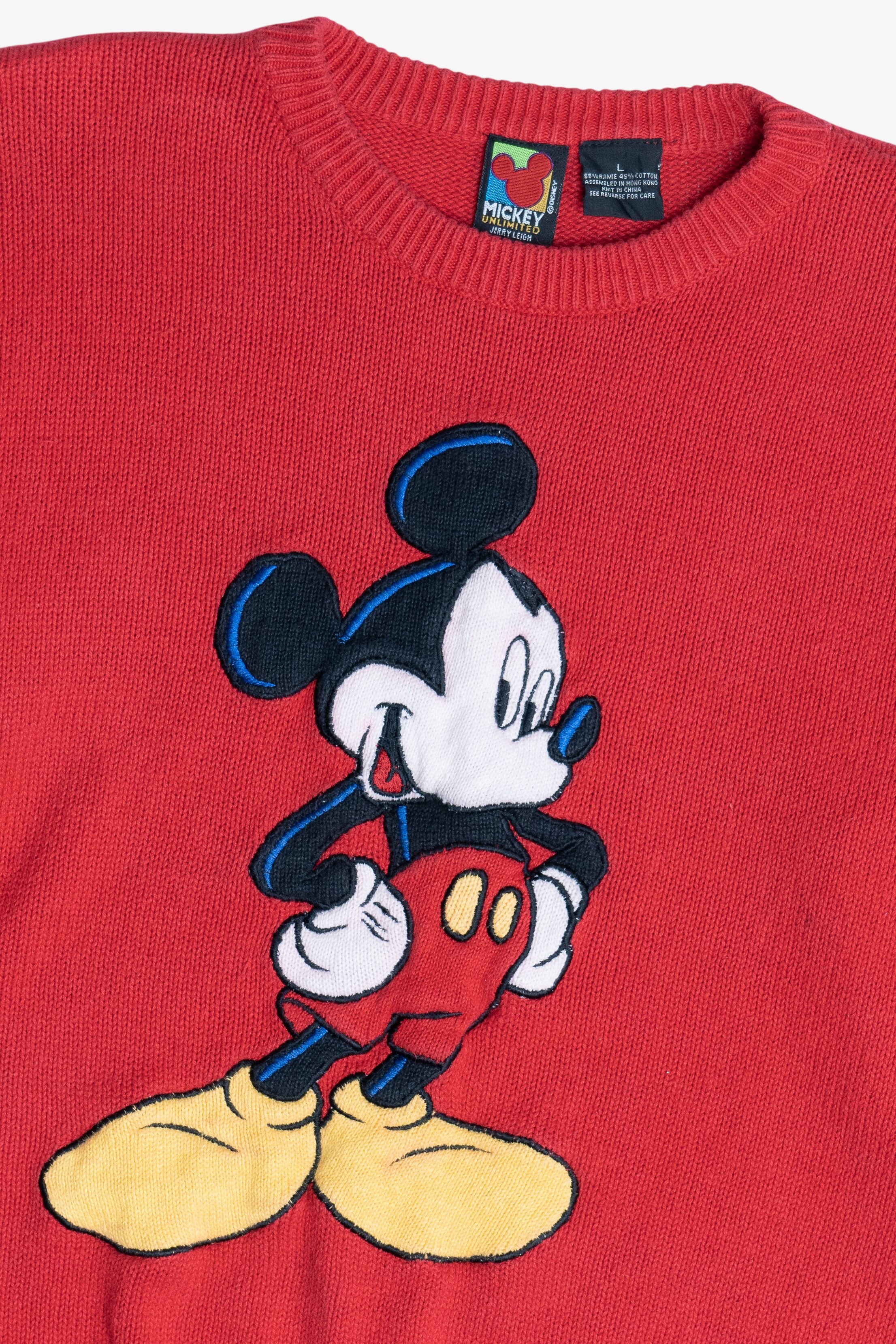 Vintage Mickey Unlimited Mickey Mouse Applique Sweater (1990s)