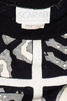 Vintage Scarab San Francisco Embossed Print Long Sweatshirt (1980s)