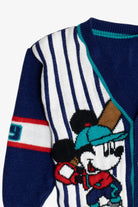 Vintage Kid's Mickey Mouse Baseball Star Cardigan Sweater (1990s)