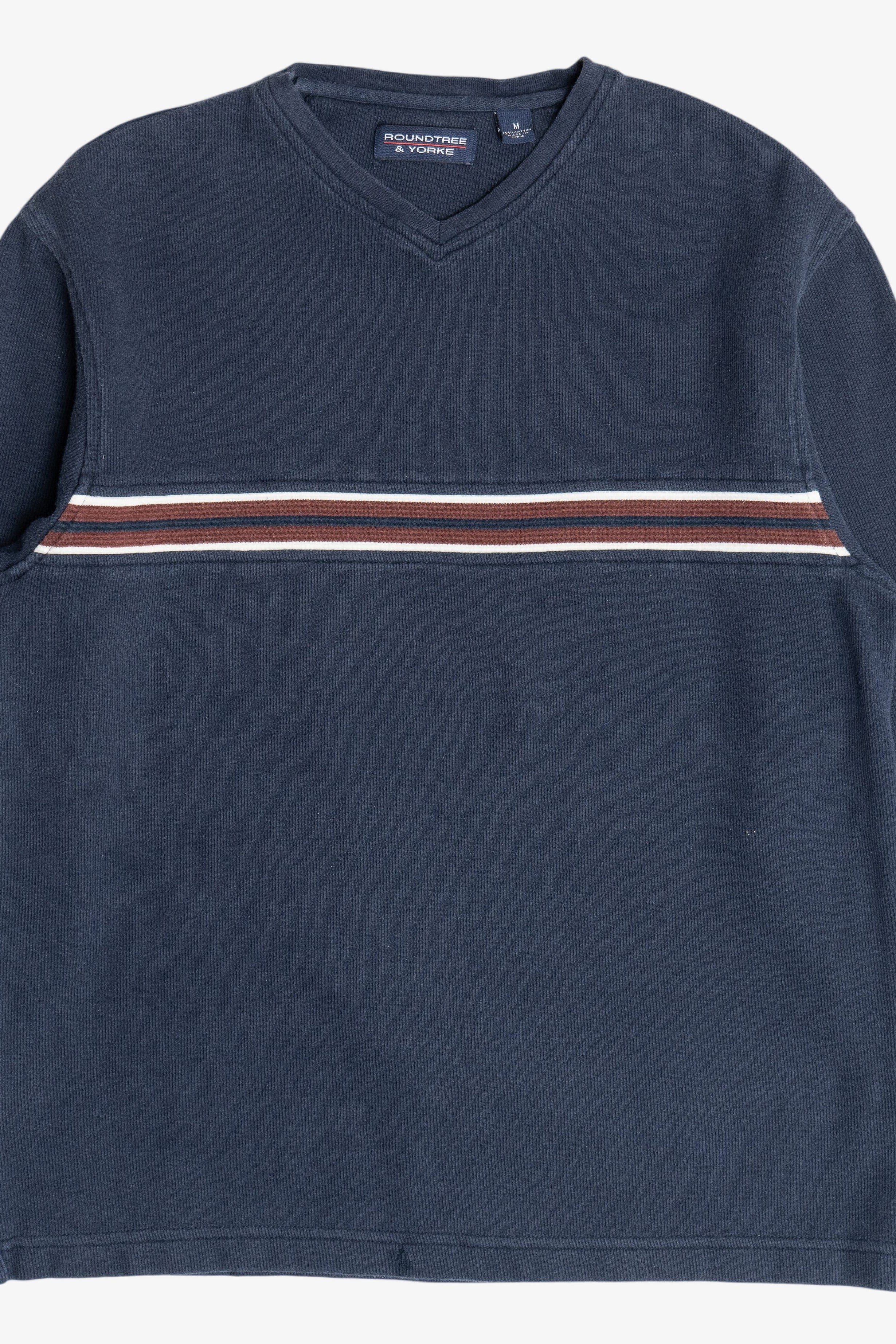 Vintage Navy Roundtree & Yorke Stripe Sweater (1990s)