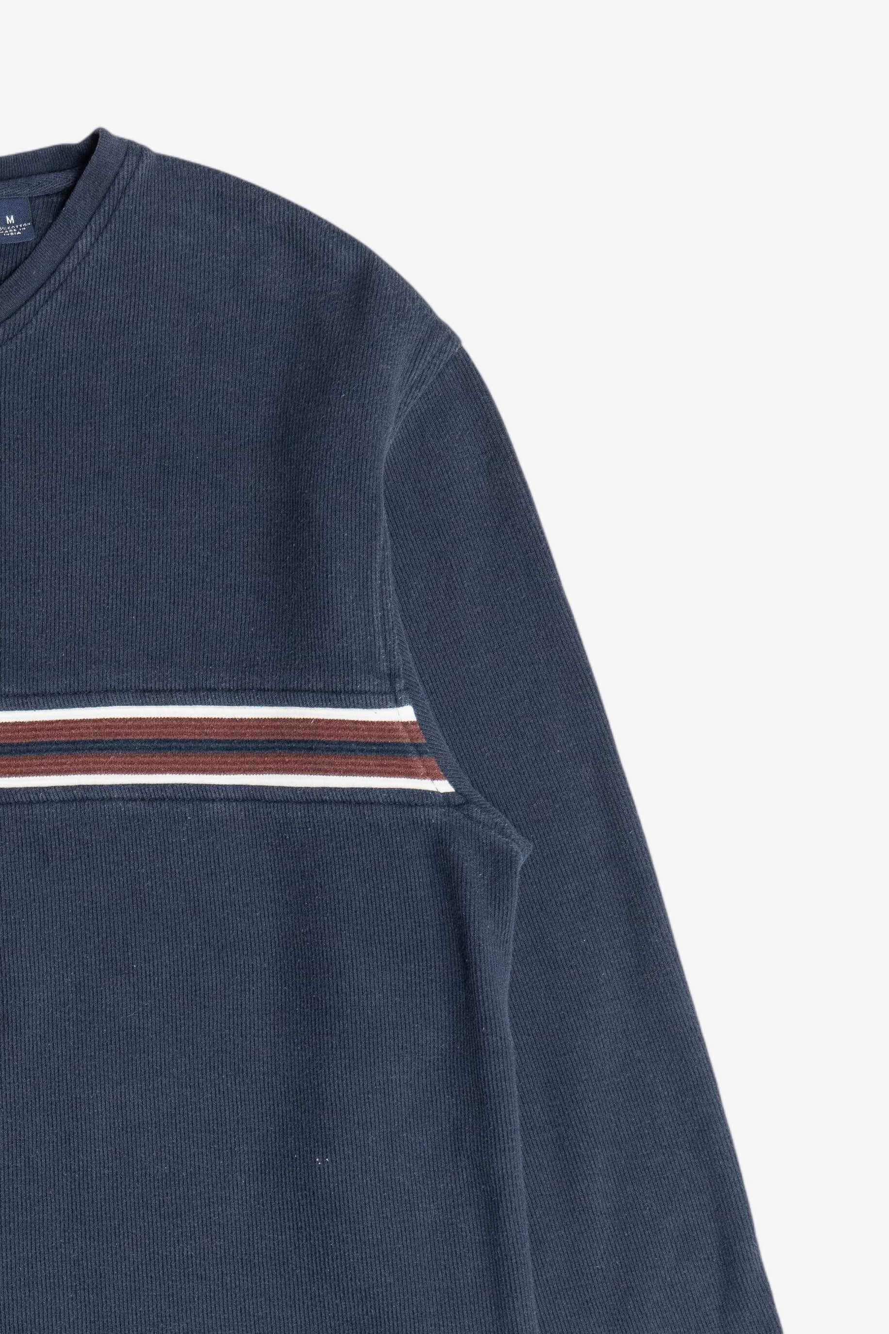Vintage Navy Roundtree & Yorke Stripe Sweater (1990s)