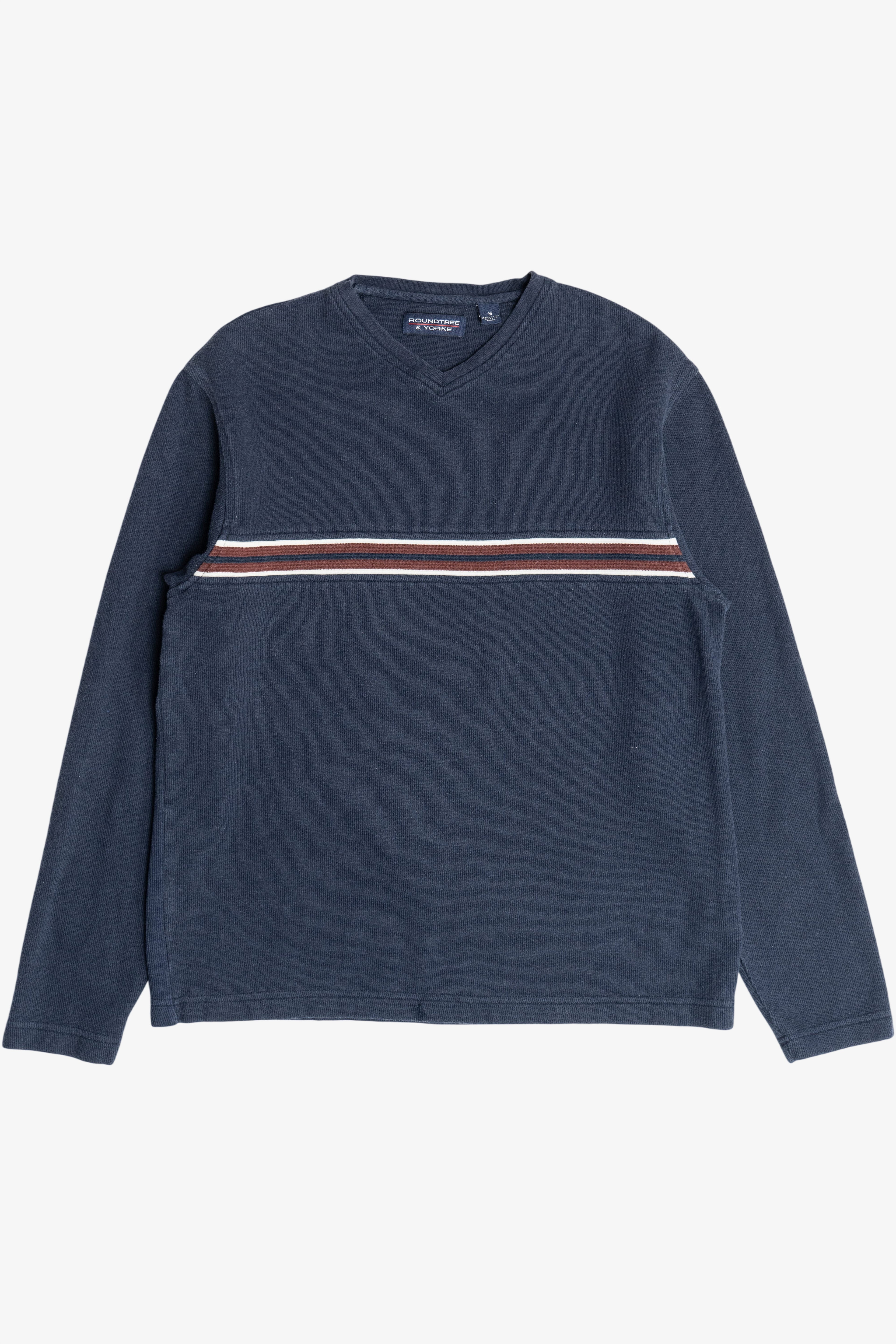 Vintage Navy Roundtree & Yorke Stripe Sweater (1990s)