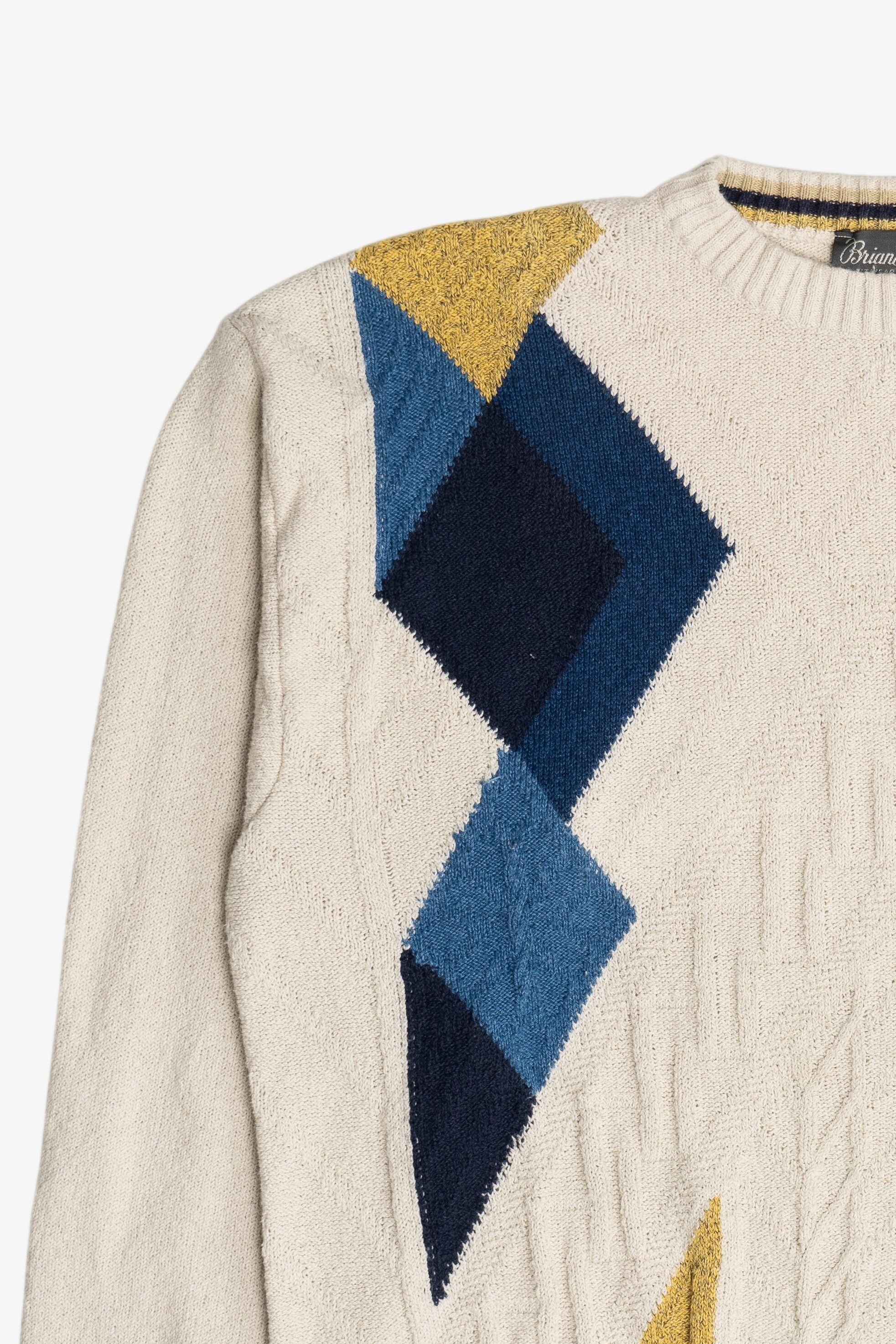 Vintage Brian Scott Diamond Graphic 80s Sweater (1980s)