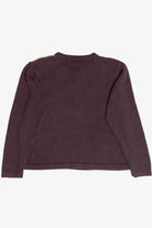 Vintage Burgundy Fall Leaves Autumn Harvest Sweater (1990s)