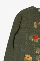 Vintage Croft & Barrow Sunflower Autumn Harvest Sweater (1990s)