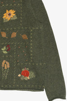Vintage Croft & Barrow Sunflower Autumn Harvest Sweater (1990s)