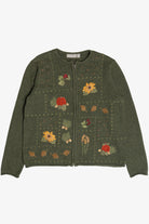 Vintage Croft & Barrow Sunflower Autumn Harvest Sweater (1990s)