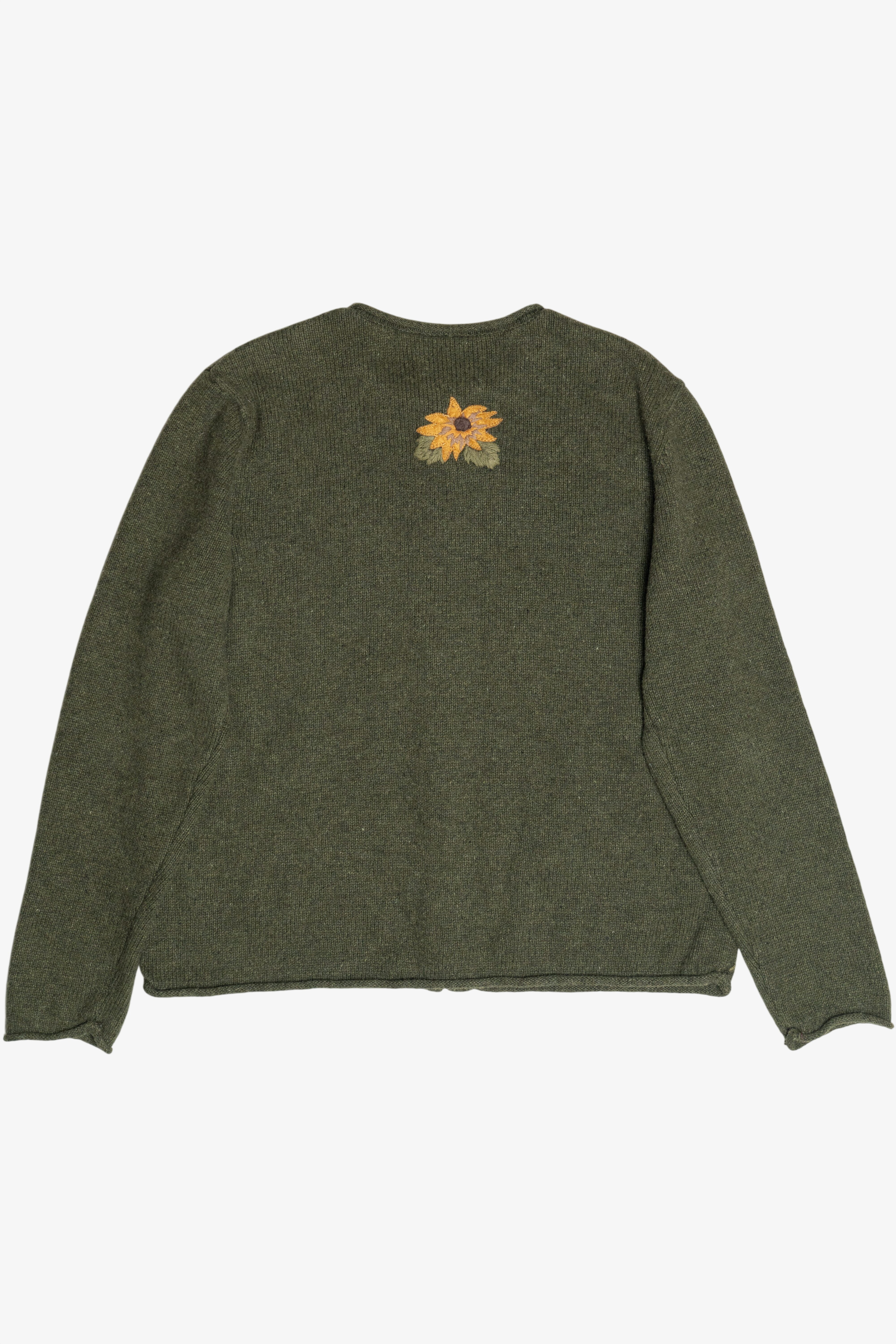 Vintage Croft & Barrow Sunflower Autumn Harvest Sweater (1990s)