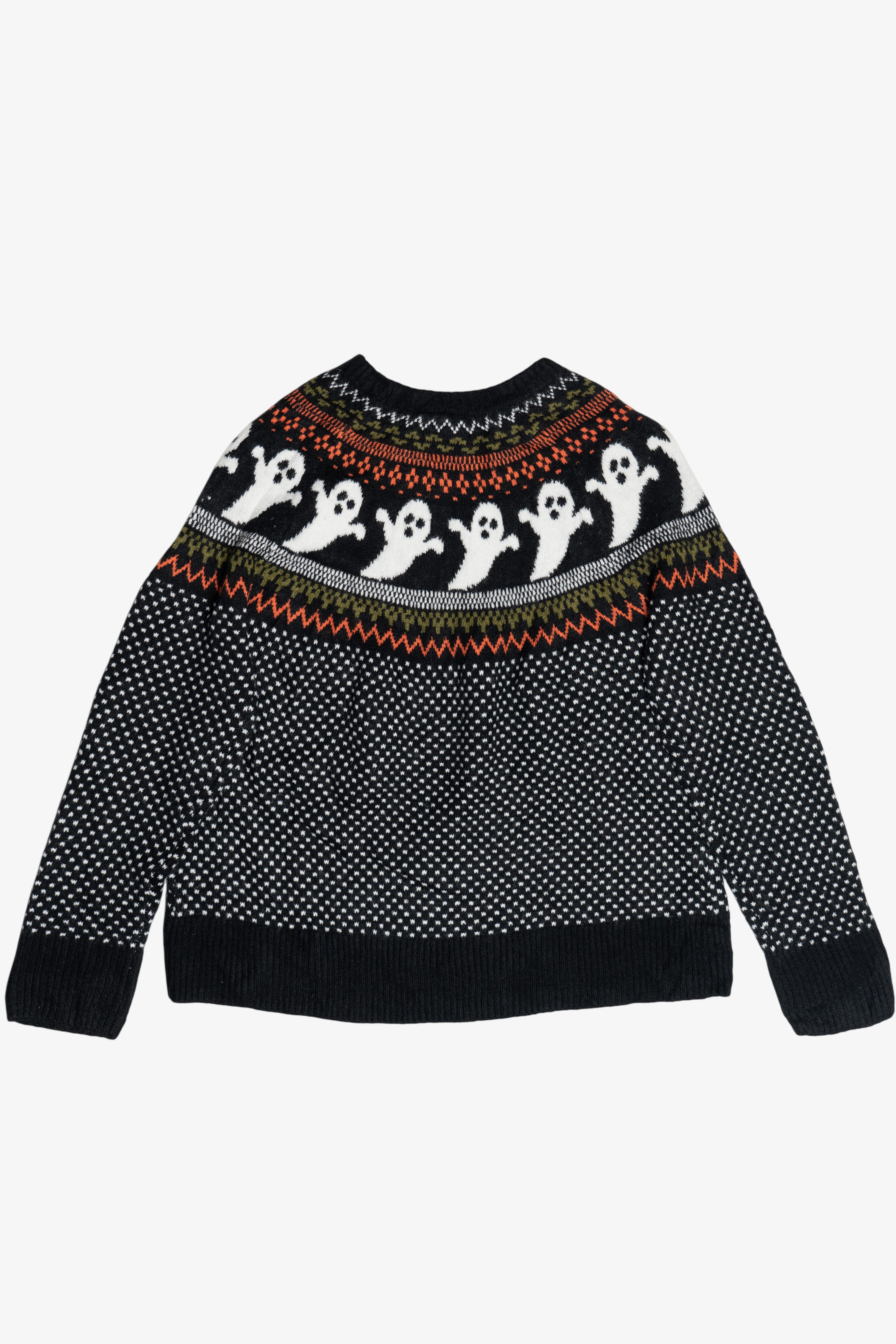 Halloween Ghosts Fair Isle Sweater (2020s)