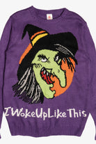 "I Woke Up Like This" Witch Halloween Sweater (2010s)