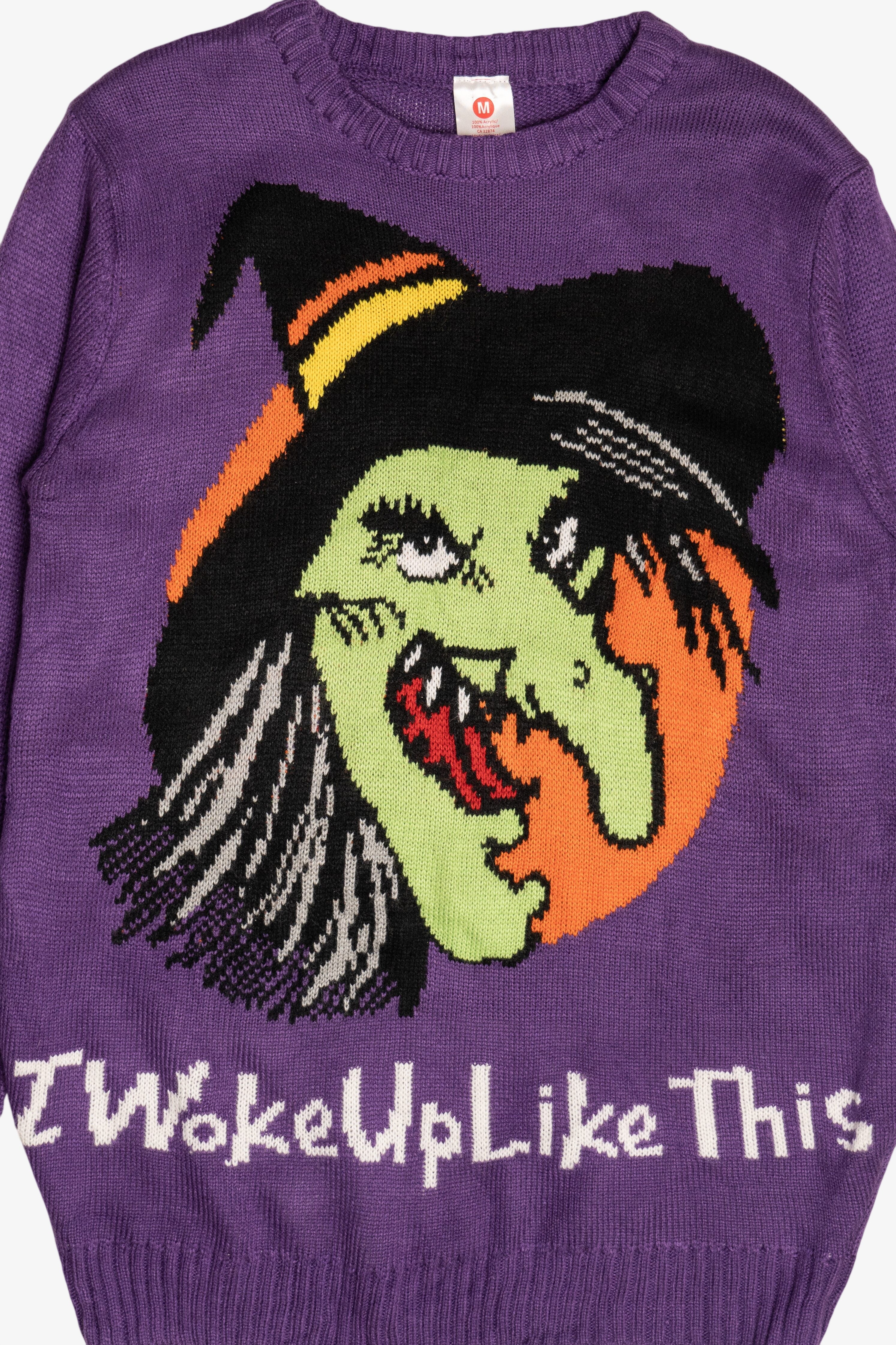 "I Woke Up Like This" Witch Halloween Sweater (2010s)