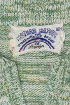 Vintage Light Green Organically Grown by Arpeja Scenic Graphic Sweater (1970s)