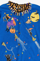 Vintage Jack B. Quick Halloween Night Sky Cardigan Sweater (1990s)