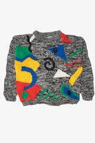 Vintage Geometric Abstract Exclusive Imports Sweater (1980s)