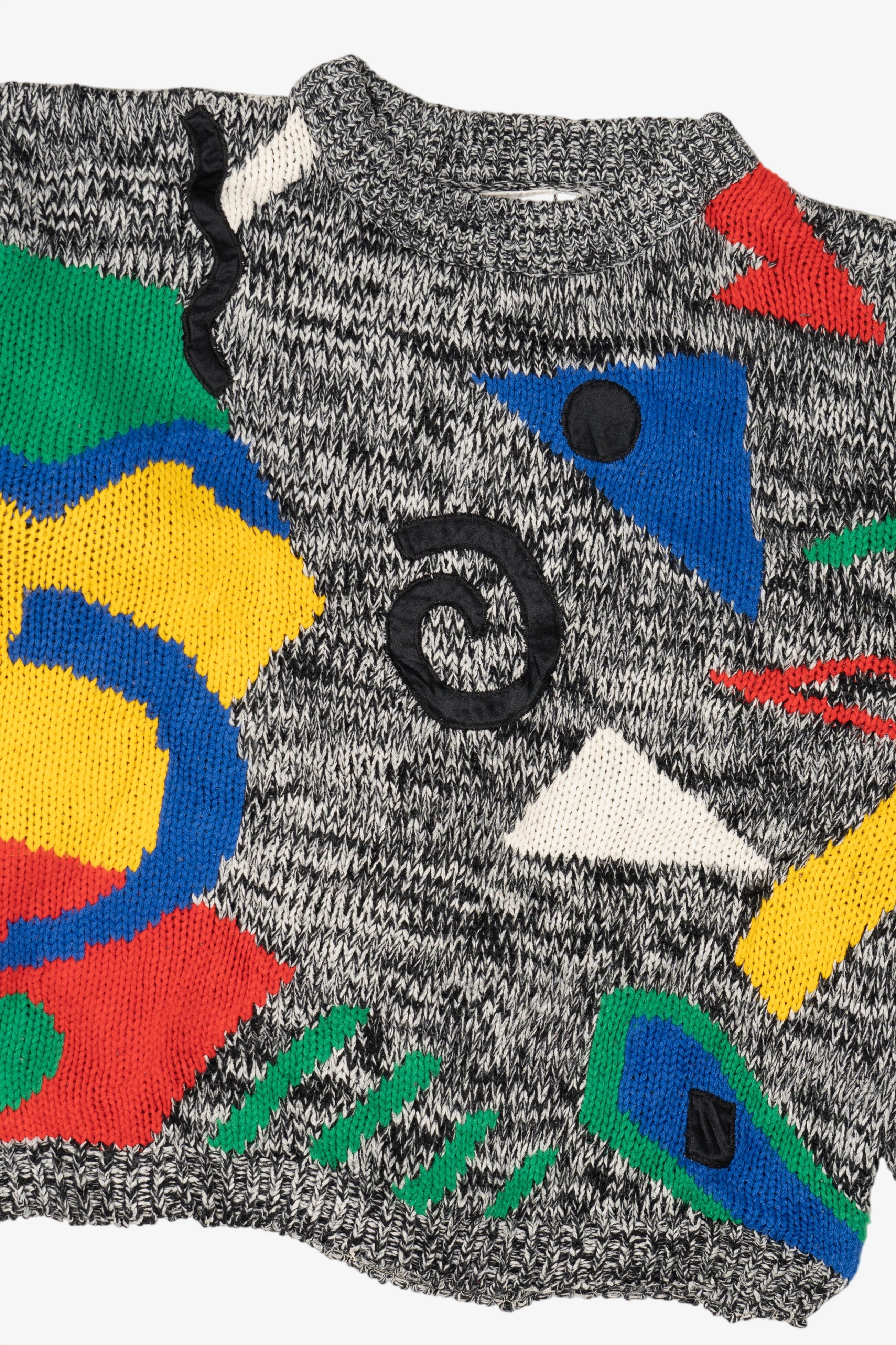 Vintage Geometric Abstract Exclusive Imports Sweater (1980s)