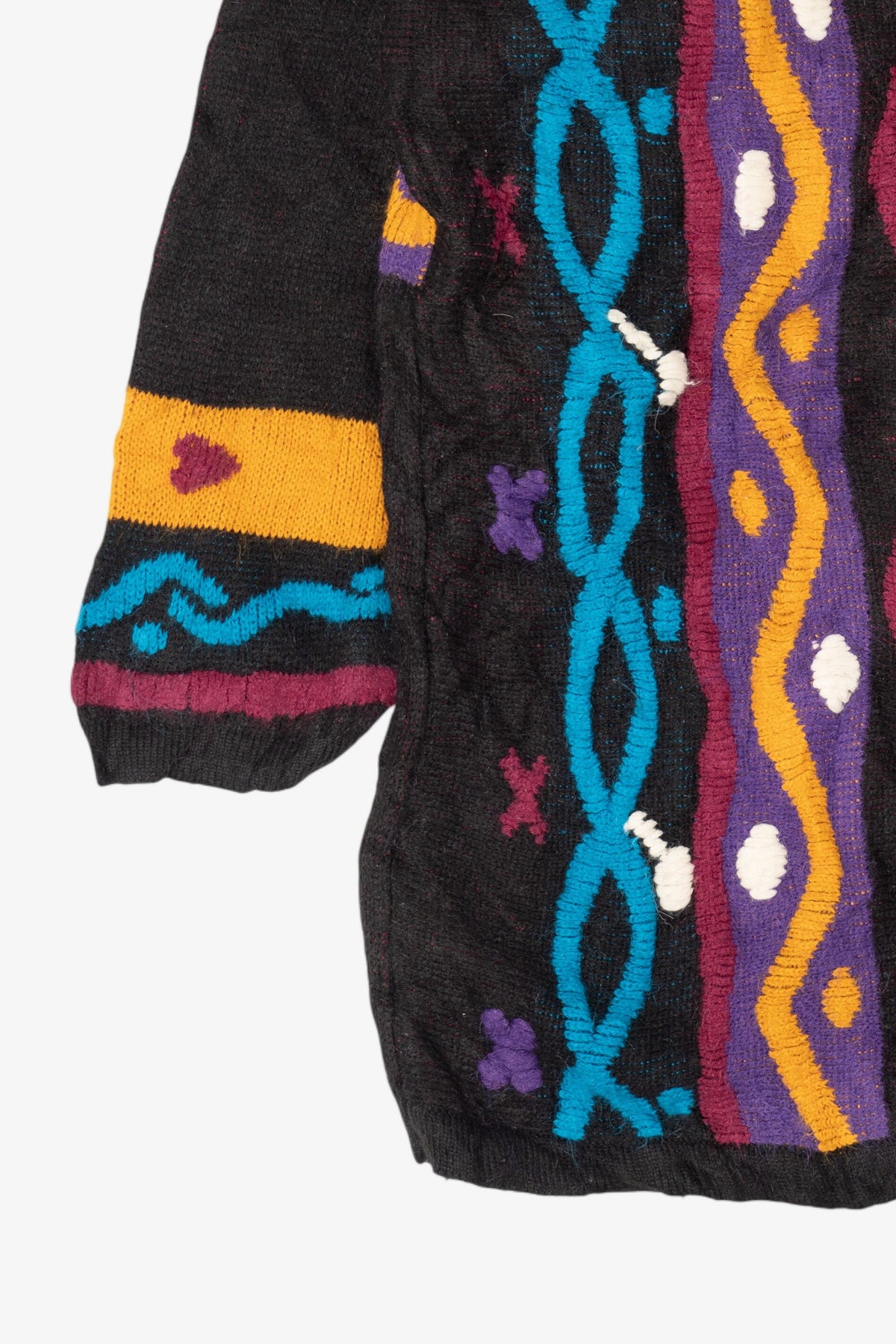 Vintage Colorful Abstract Floral Imari Sweater (1980s)