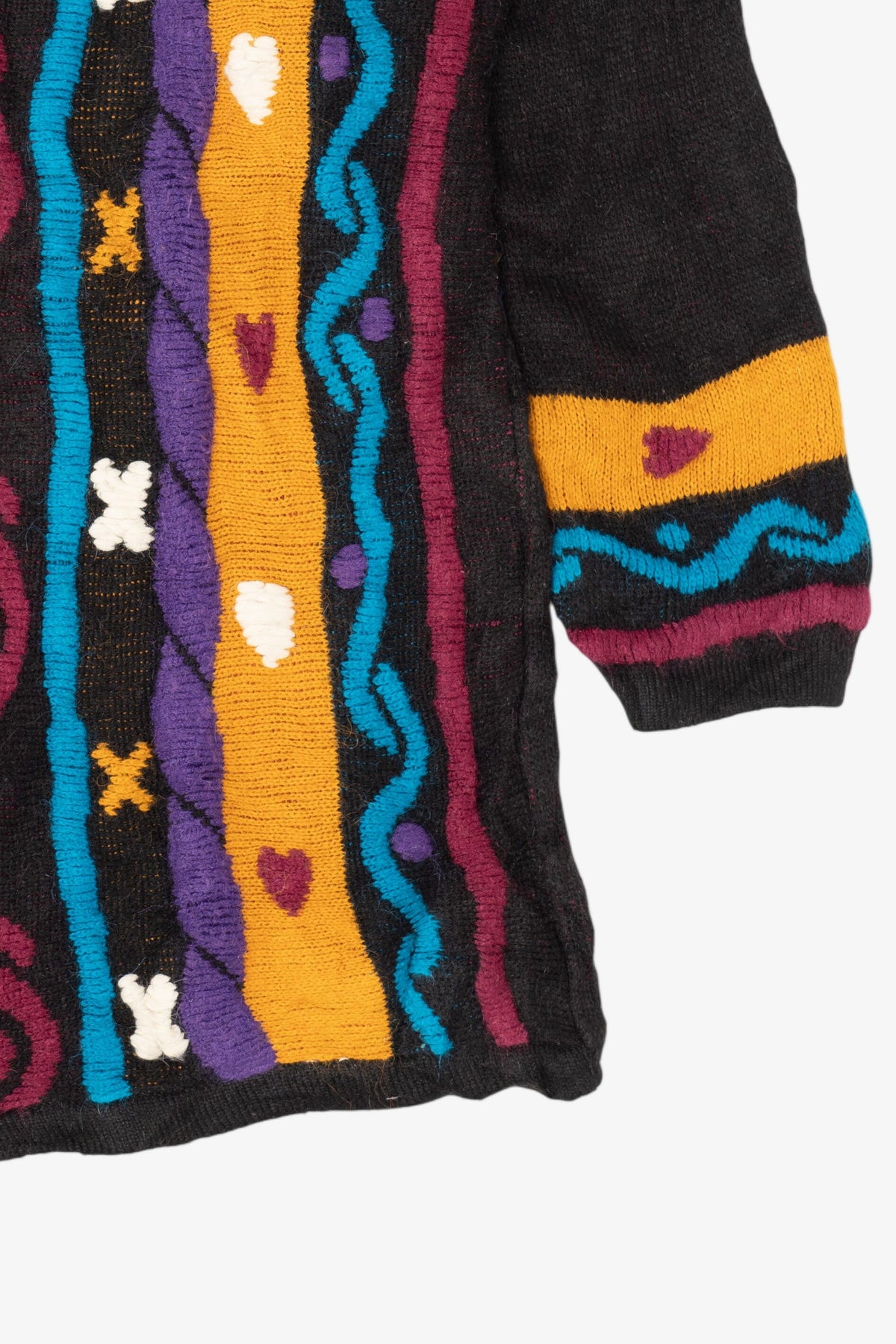 Vintage Colorful Abstract Floral Imari Sweater (1980s)