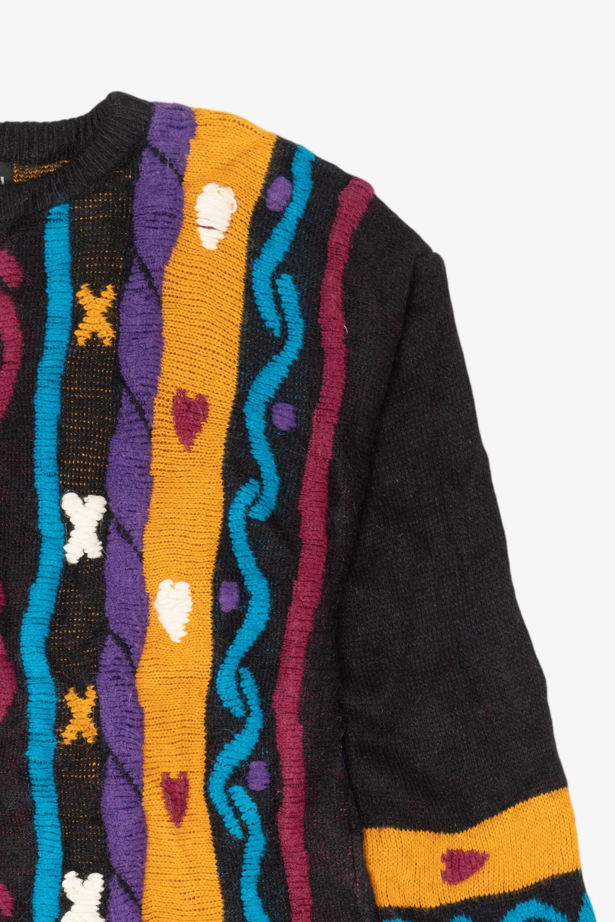 Vintage Colorful Abstract Floral Imari Sweater (1980s)