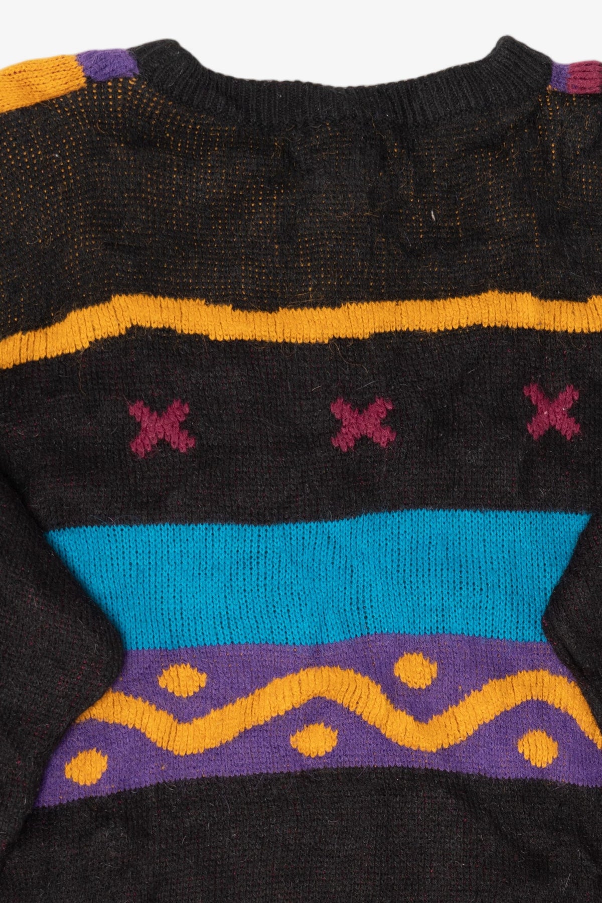 Vintage Colorful Abstract Floral Imari Sweater (1980s)