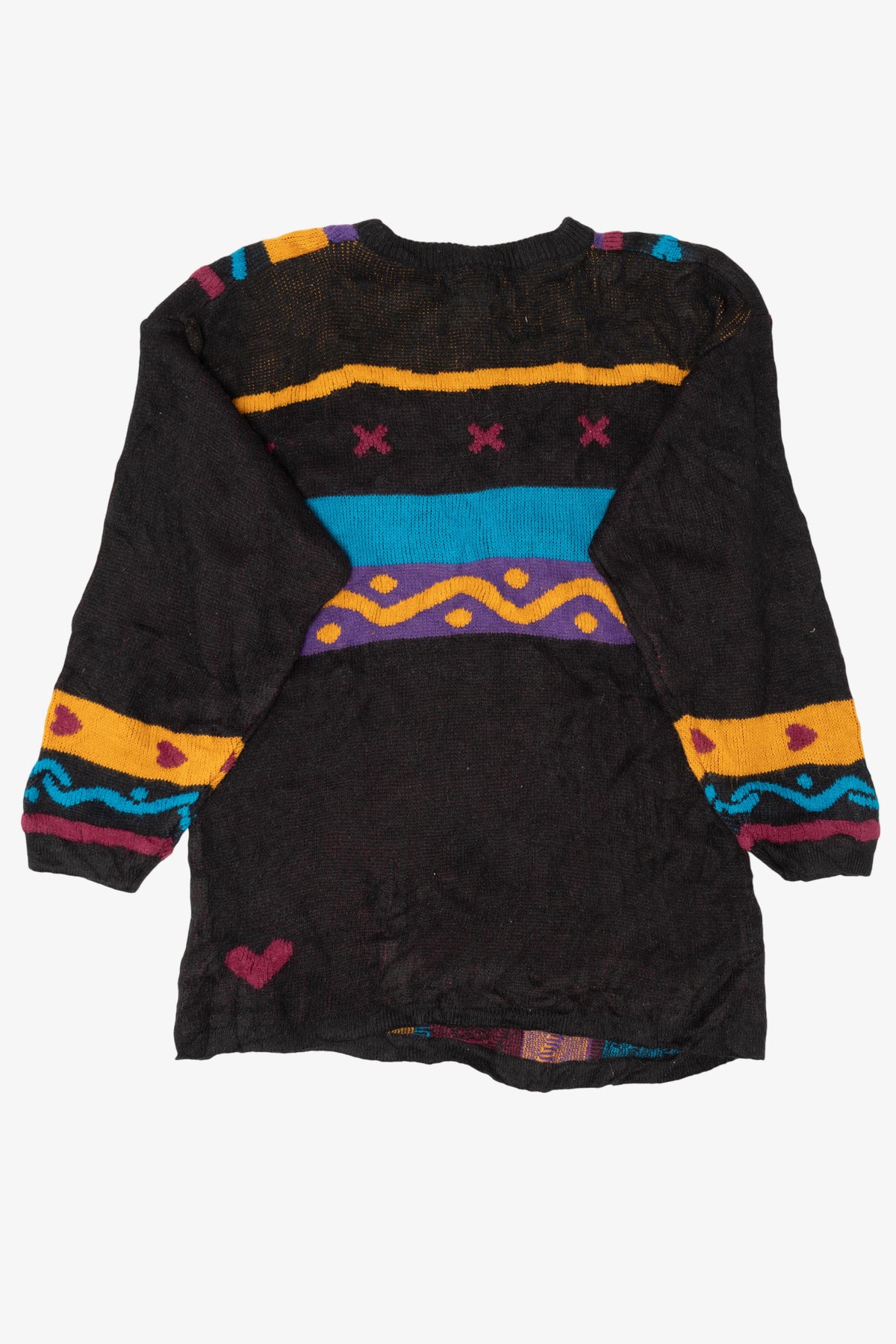 Vintage Colorful Abstract Floral Imari Sweater (1980s)