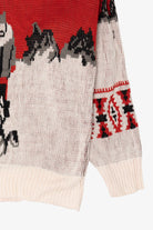 Vintage Red Sled Dogs In Mountains Sweater (1980s)