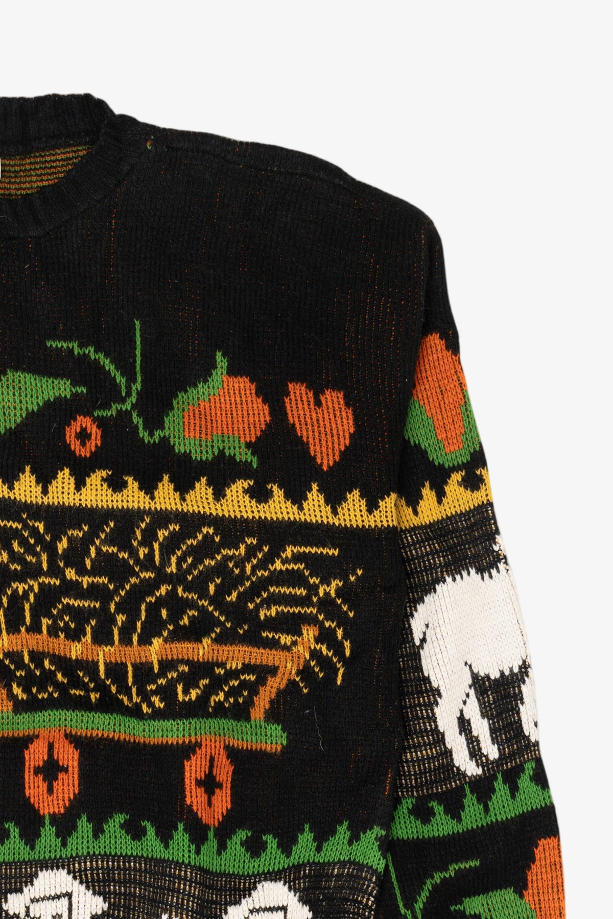 Vintage Farm Animals Motif Teasers Autumn Harvest Sweater (1990s)