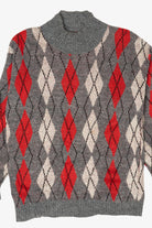Vintage Gray Gotham Argyle Sweater (1990s)