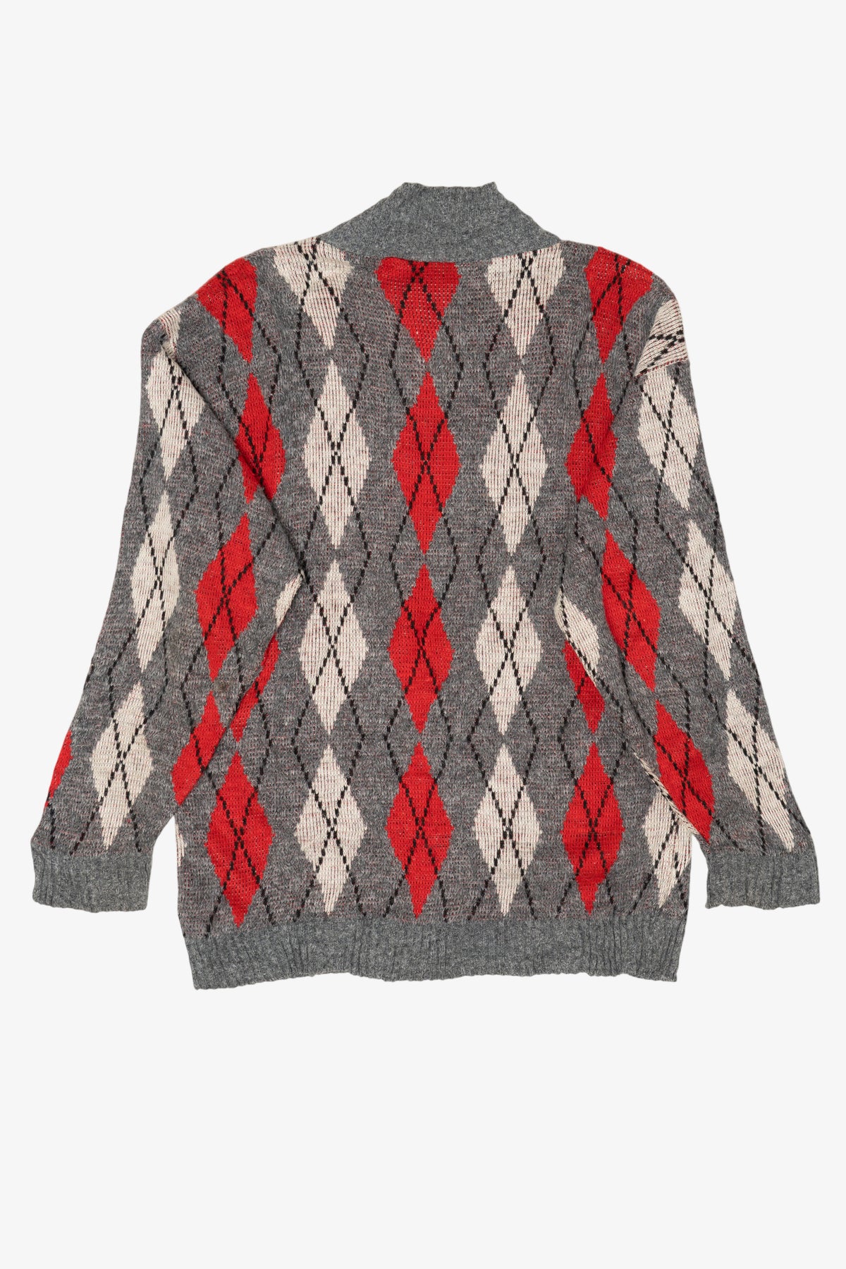 Vintage Gray Gotham Argyle Sweater (1990s)