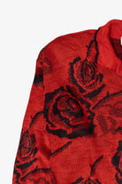 Vintage Red Floral Collection Boz Sweater (1980s)