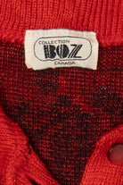 Vintage Red Floral Collection Boz Sweater (1980s)