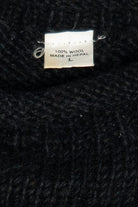 Vintage Black Rainbow Stripe Rolled Hem Sweater (1990s)