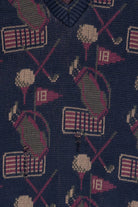 Vintage Golf Graphics Distressed V-Neck Sweater (1980s)