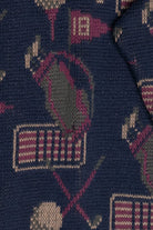 Vintage Golf Graphics Distressed V-Neck Sweater (1980s)