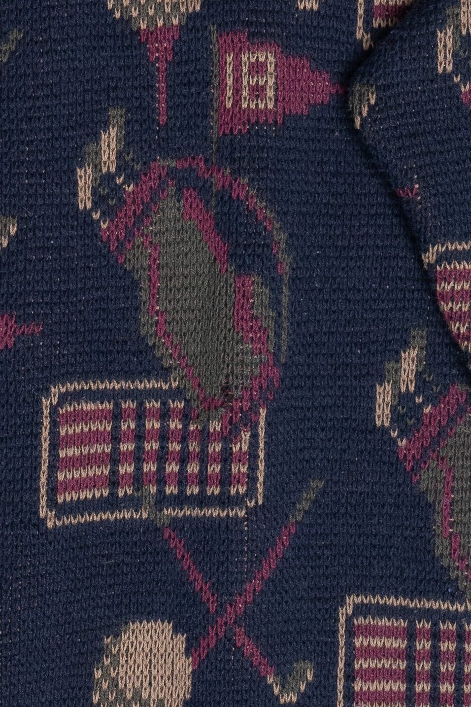 Vintage Golf Graphics Distressed V-Neck Sweater (1980s)