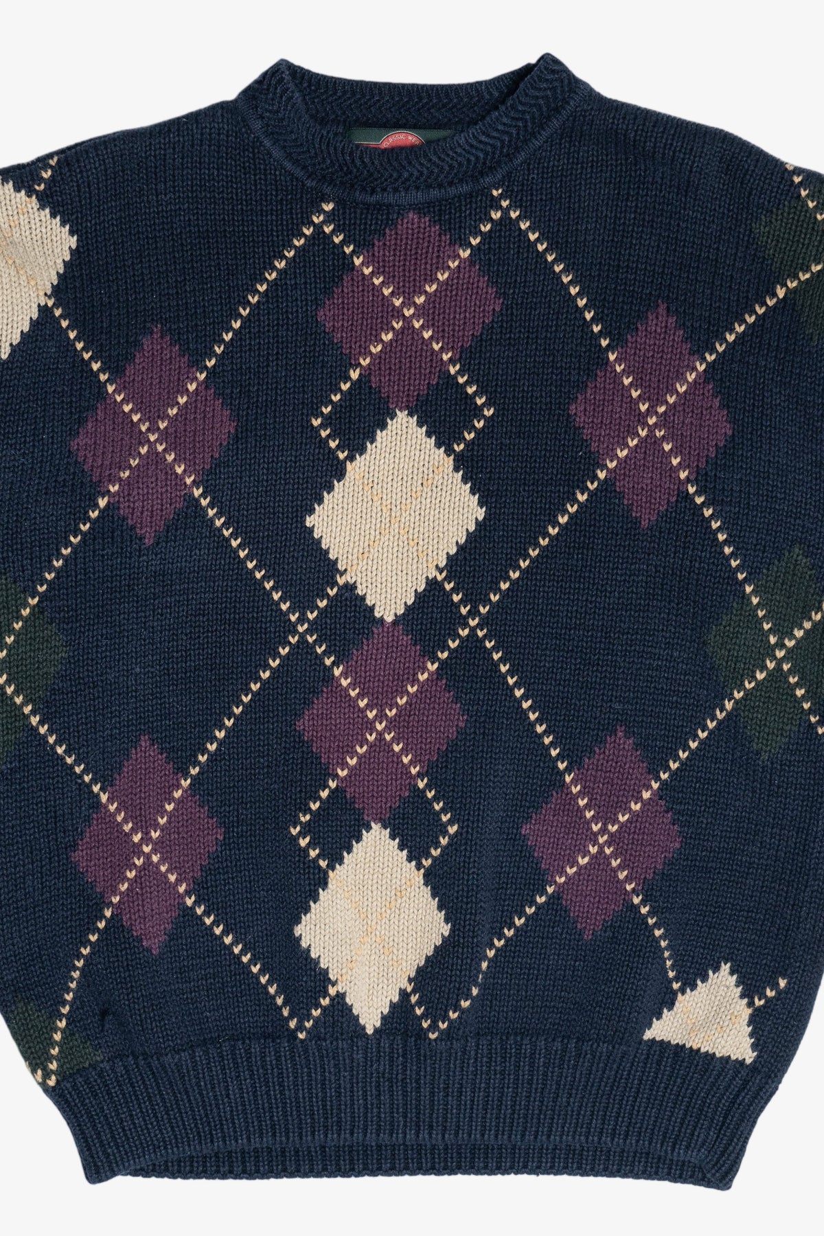 Vintage Stone Haven Argyle Sweater (1990s)