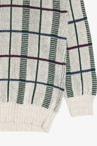 Vintage Grid Knit Ruffian Sweater (1980s)