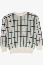 Vintage Grid Knit Ruffian Sweater (1980s)