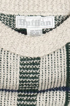 Vintage Grid Knit Ruffian Sweater (1980s)