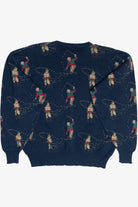 Vintage Fishing Graphic Crewneck Sweater (1980s)