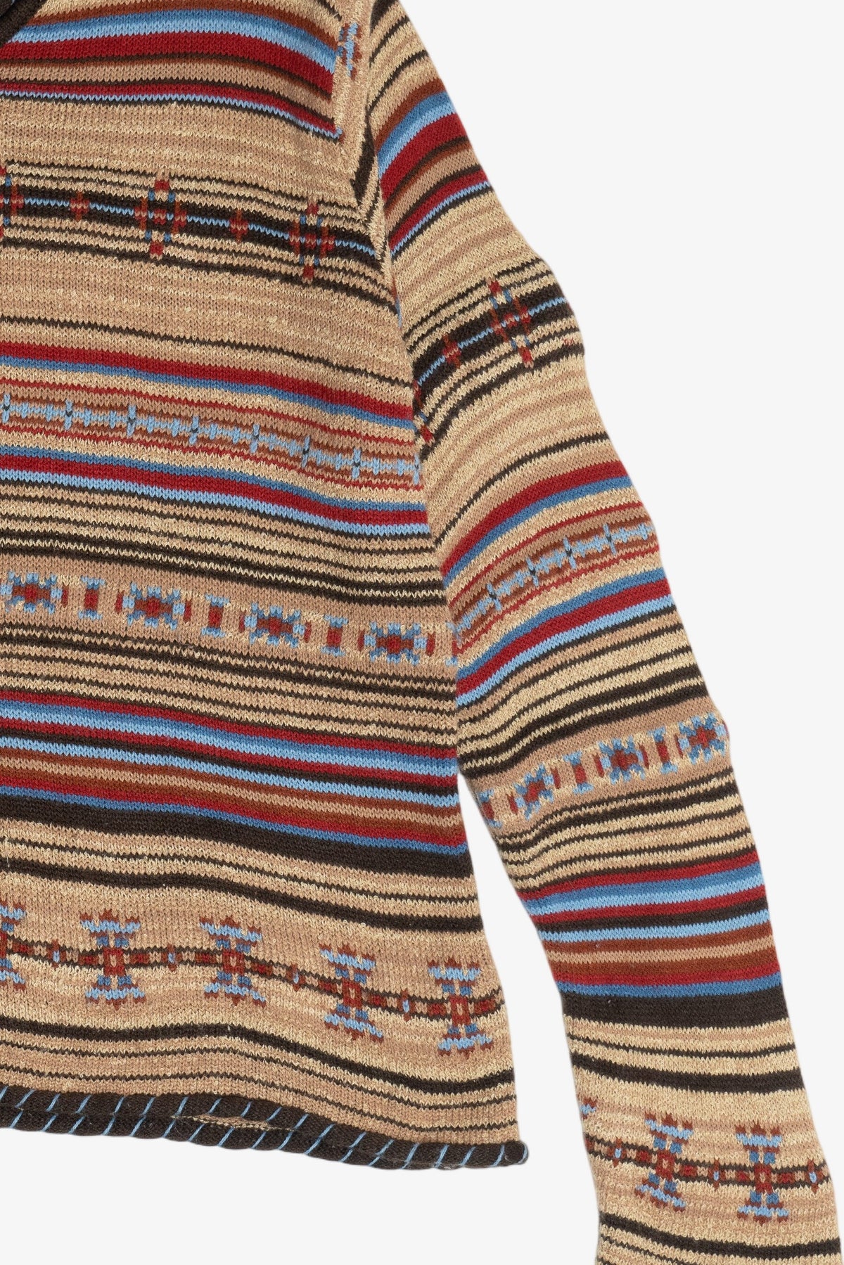 Vintage Fiorlini International Southwestern V-Neck Sweater (1990s)