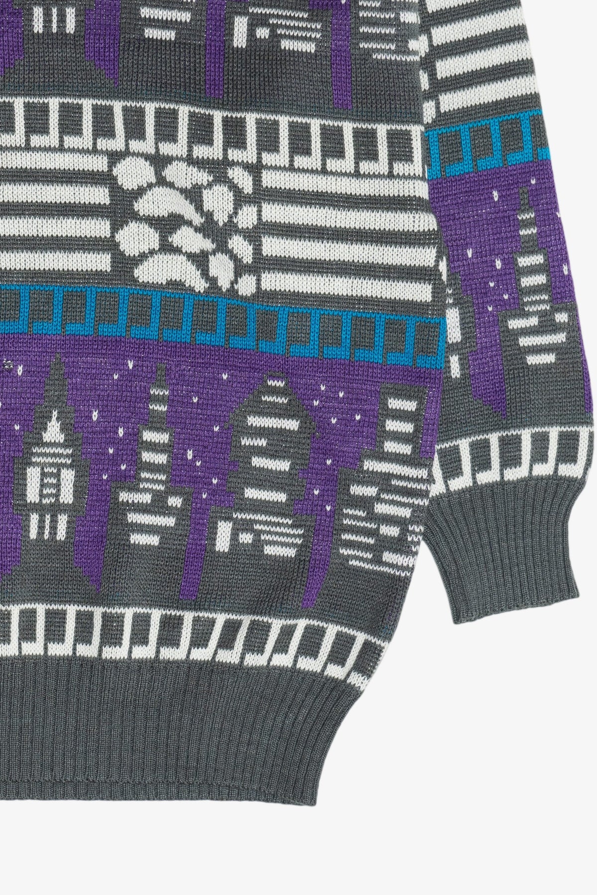 Vintage Andrew St. John City Skyline Sweater (1980s)