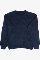 Vintage Hand Embroidered Heart Wreath Graphic Sweater (1990s)
